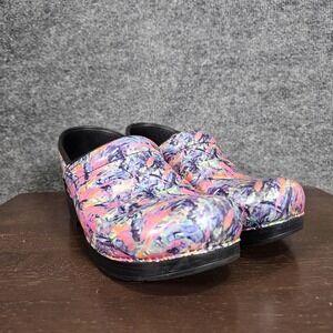 Dansko Professional Color Burst Clogs Woman's Shoes Size Size 40 / 9